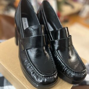 Steve Madden Shiny Black Loafers